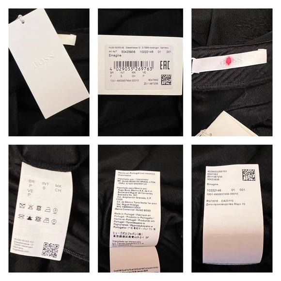 New! HUGO BOSS “Emagine” Flared Hem Brocade Maxi Dress - Picture 8 of 8